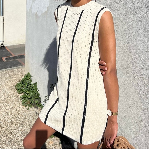 Anine Bing Women Lanie Dress Basic Sleeved White XS - Picture 2 of 5